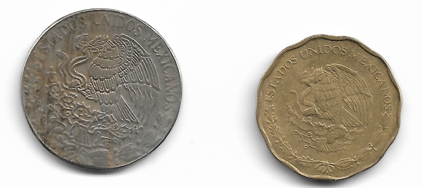 Mexico 50 Centavos (2 Coins)