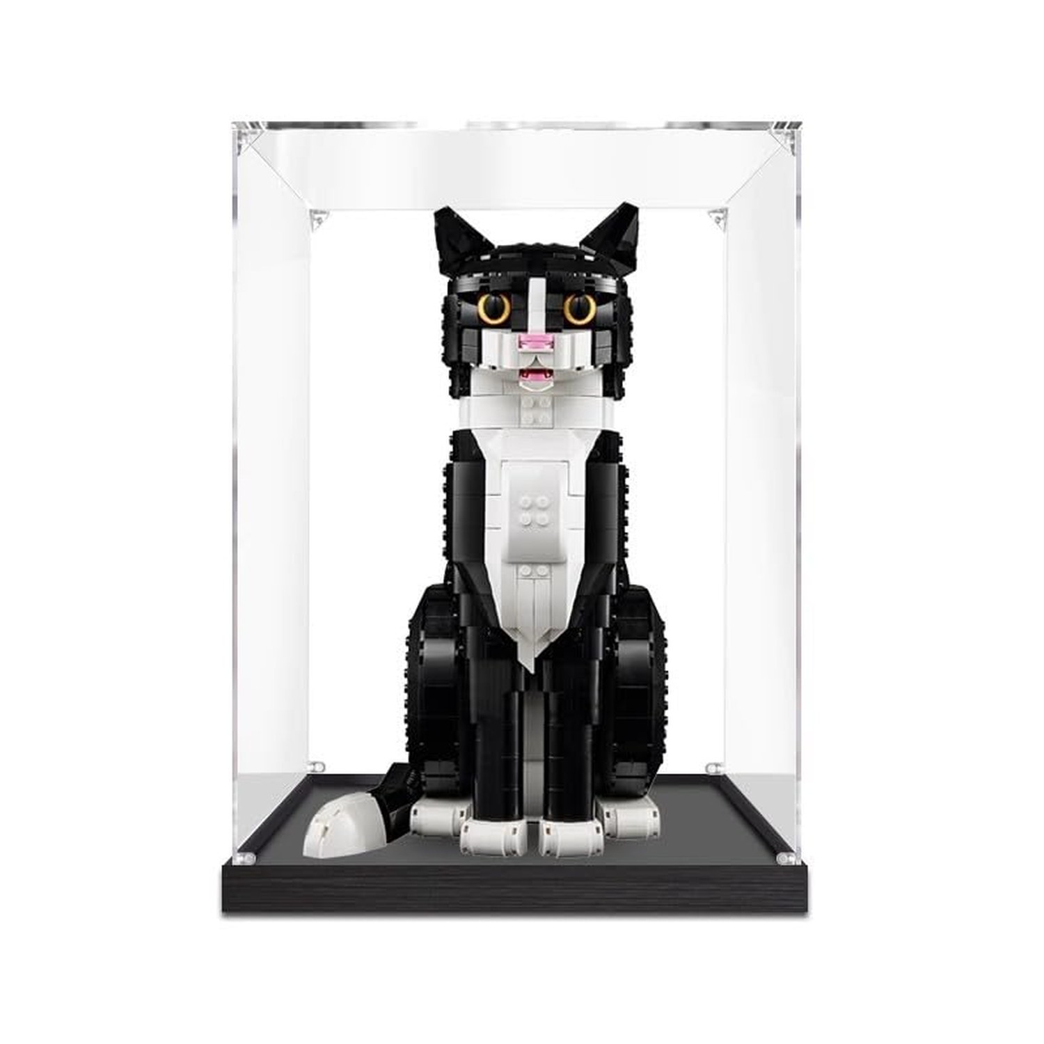 Upgraded 3MM Display Case for Lego 21349 Tuxedo Cat Building Set,Dustproof Cl...