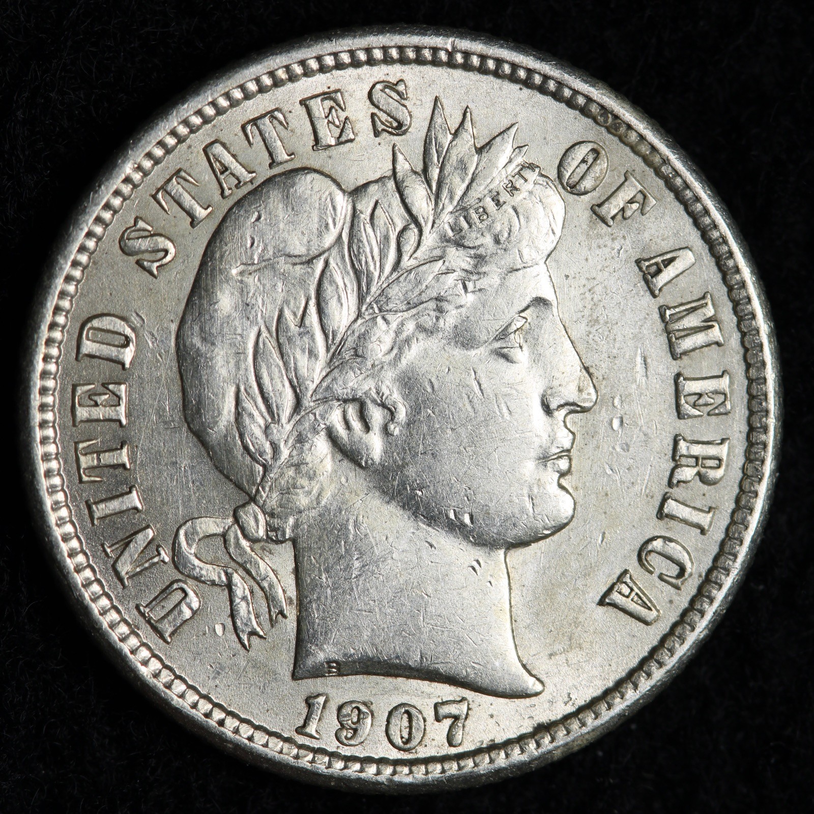 1907-S Barber Silver Dime BU *UNCIRCULATED* MS E237 QXLM