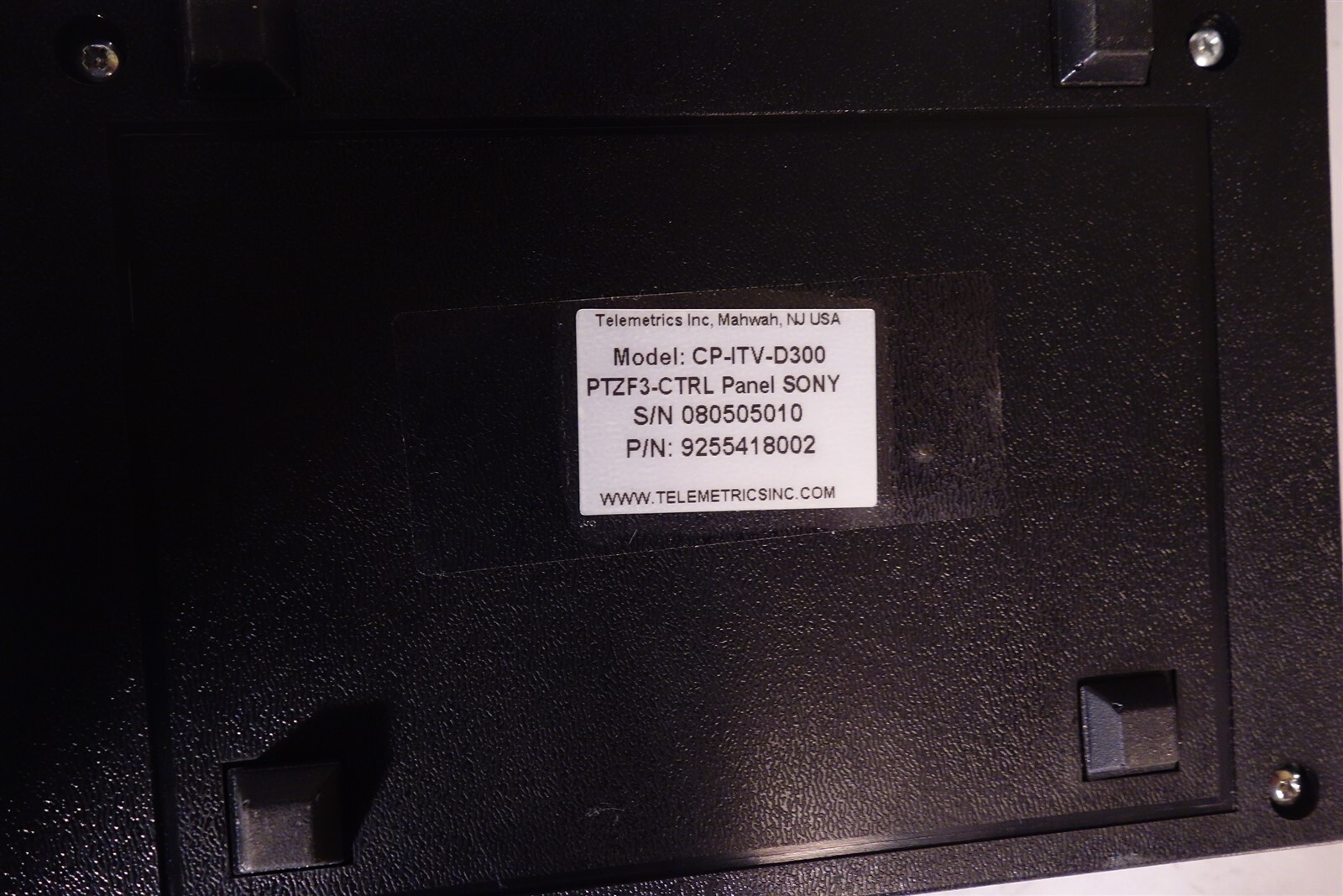 Telemetrics CP-ITV-D300 Camera Control Panel Tested, Working + Power Adapter