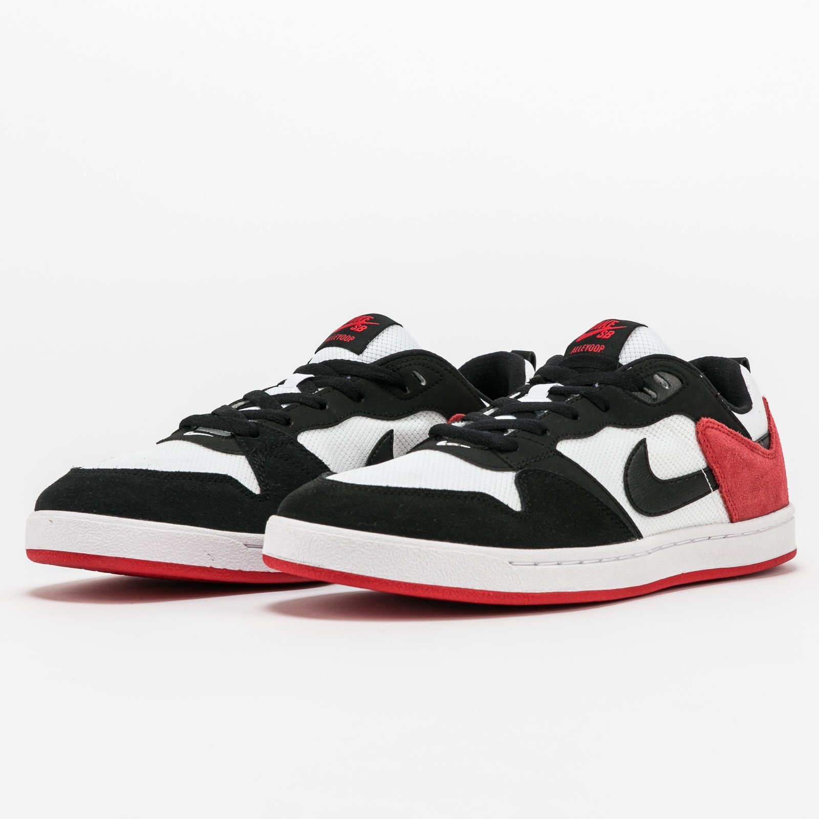 Nike SB Alleyoop White University Red Black CJ0882-102 sz 13 Men's Skate Shoes