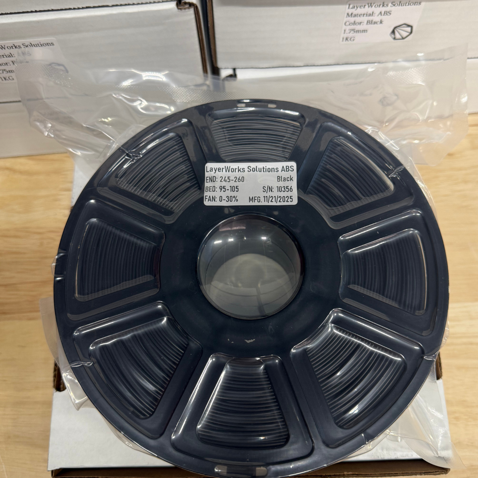 LayerWorks Solutions Filament - ABS Black