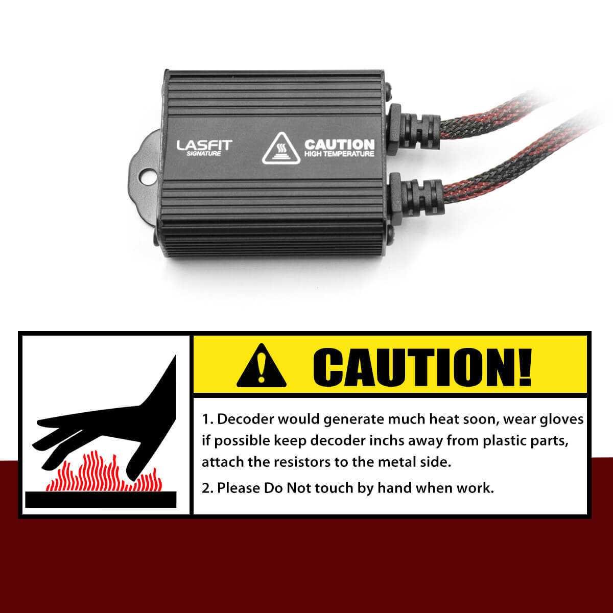 LASFIT H11 LED Bulbs Canbus Decoder Error Free Warning Canceller Anti Flicker