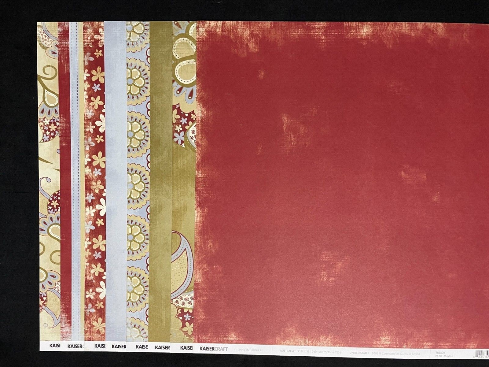 KAISERCRAFT "TUDOR" 12X12 DS HEAVY PAPER