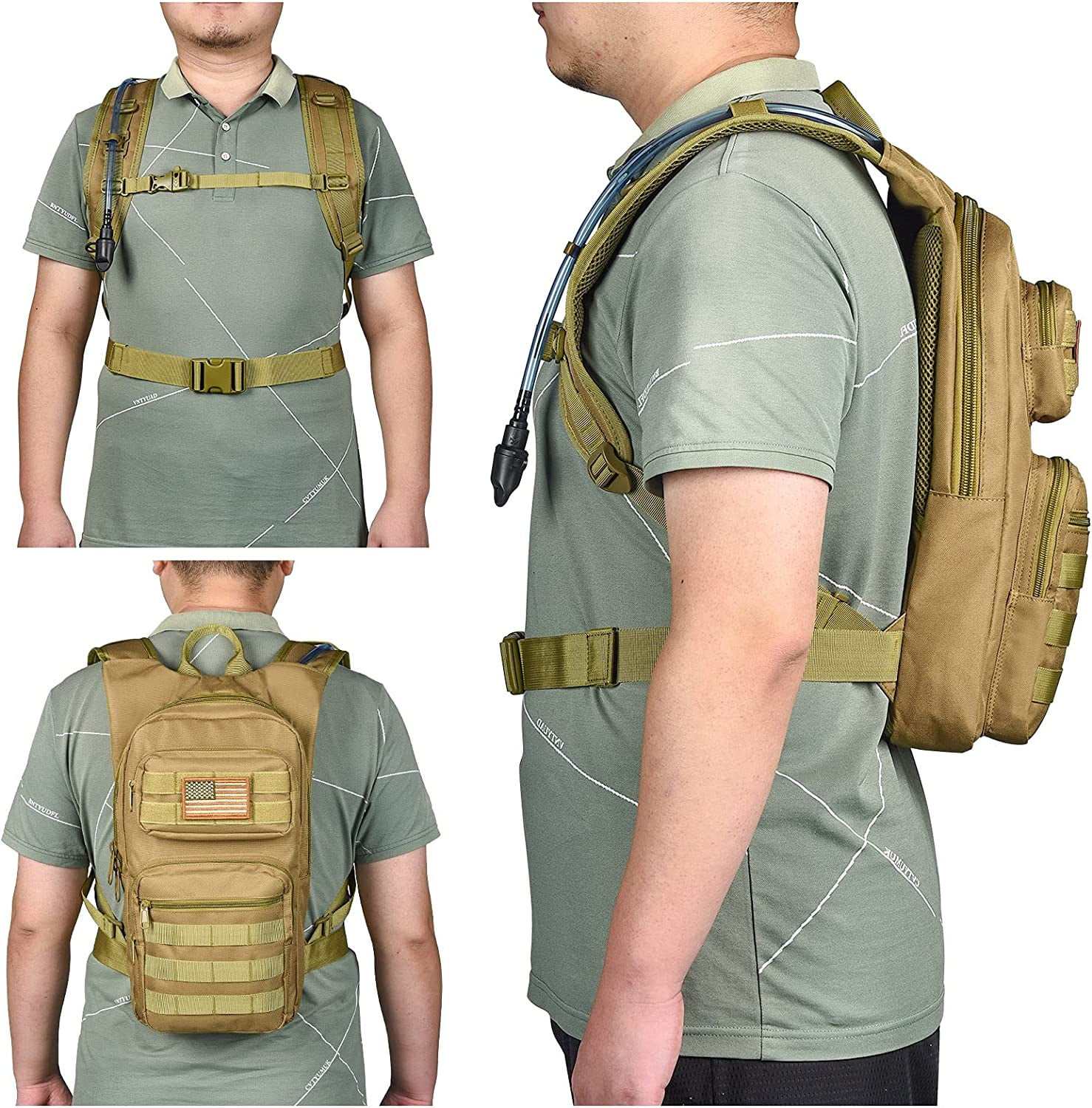 17L Hydration Backpack with 3L TPU Water Bladder, Water Backpack Hydration Pack