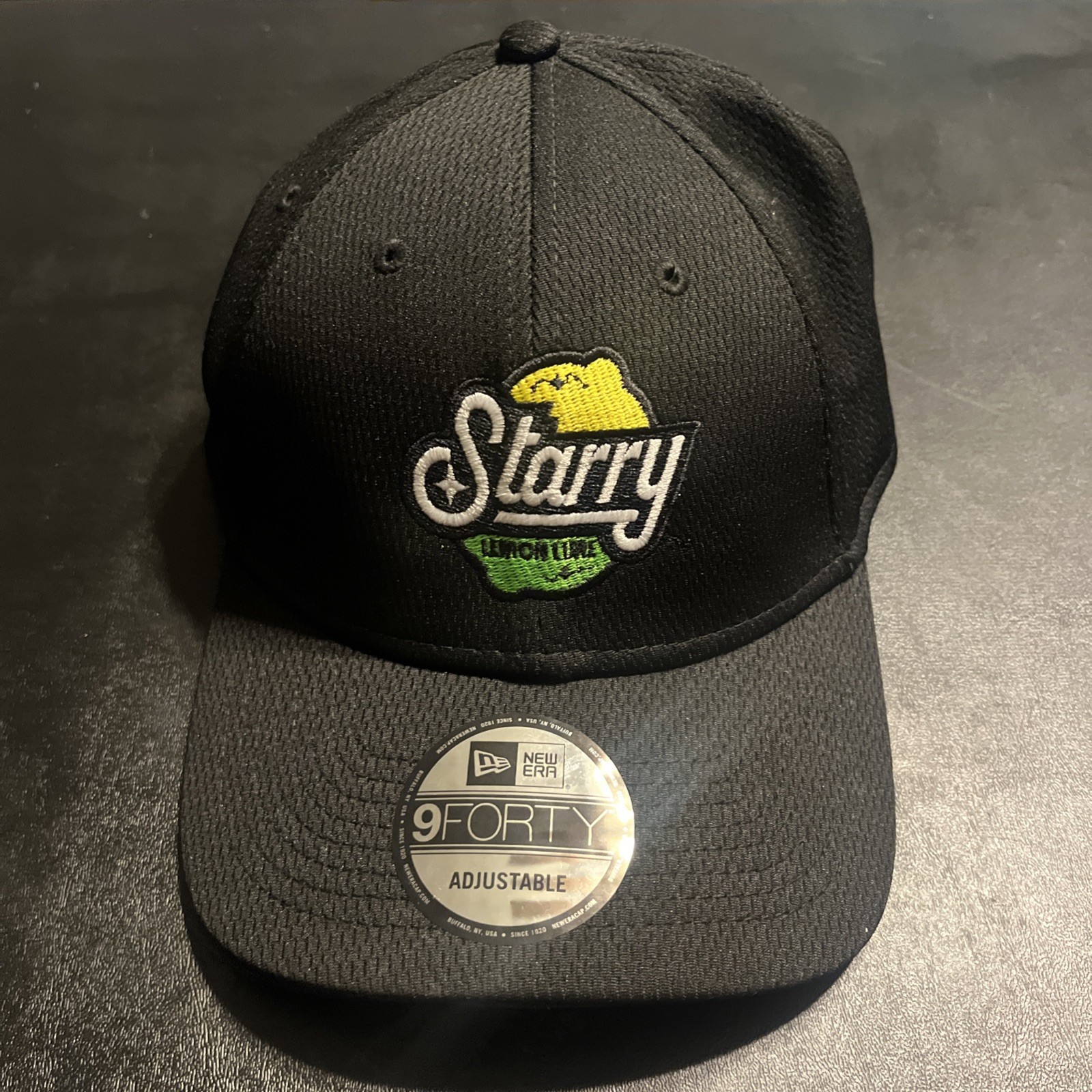 Starry Lemon Lime Soda Pop Pepsi New Era 9Forty Strapback Hat Cap Black