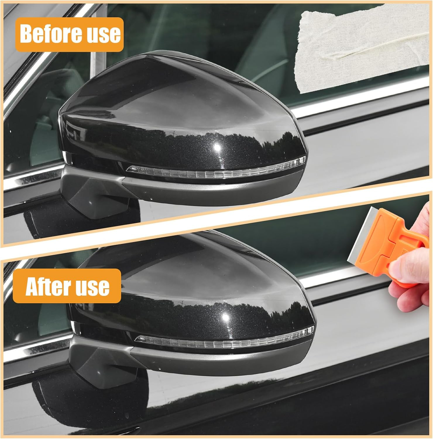 2 Sets Razor Blade Scrapers with Plastic Scraper Tool | Extra 10 Plastic Razor B