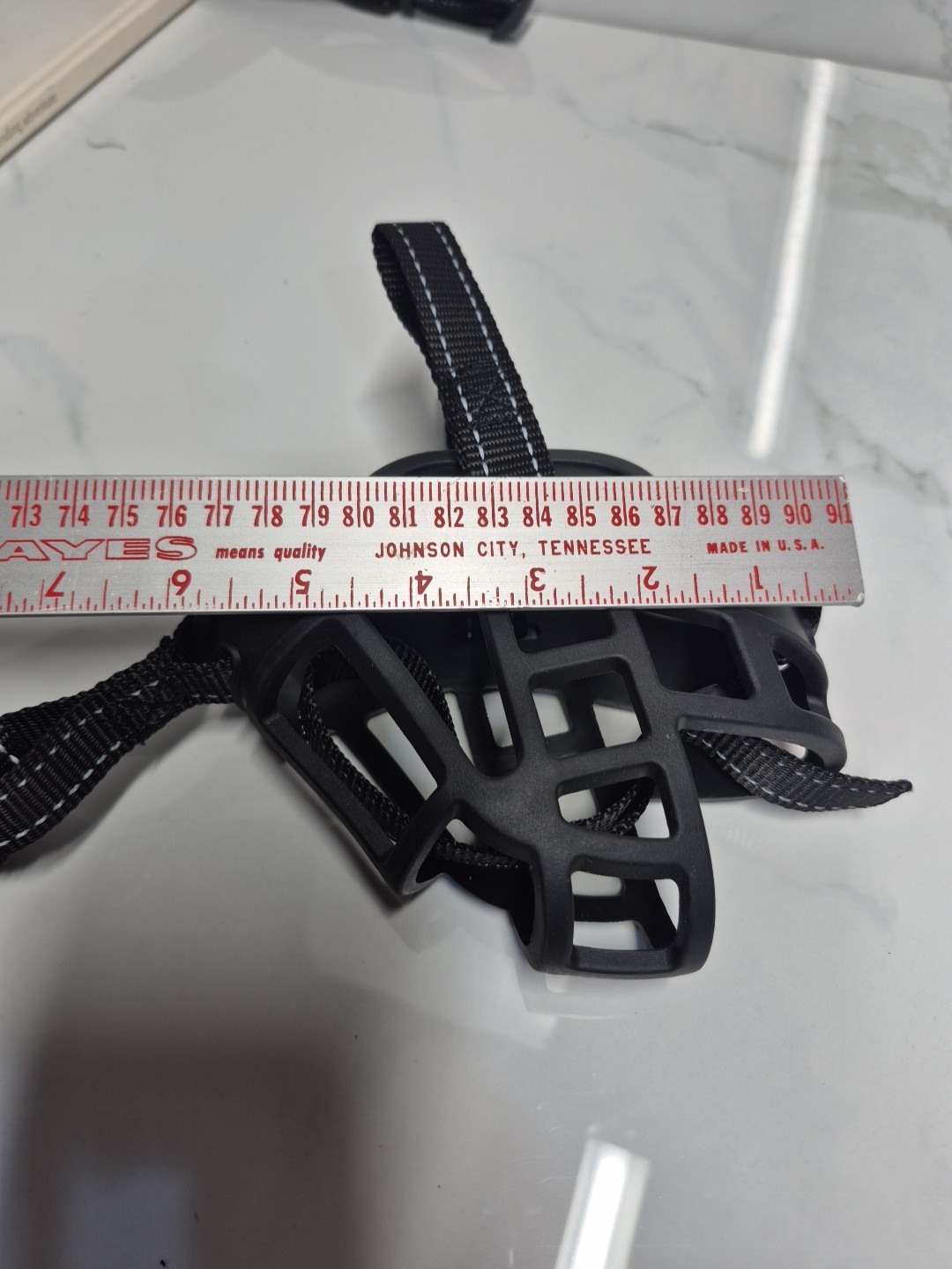 Dog Muzzle Size 4 Dog Training Small Breed Rubber Nylon Black No Box.