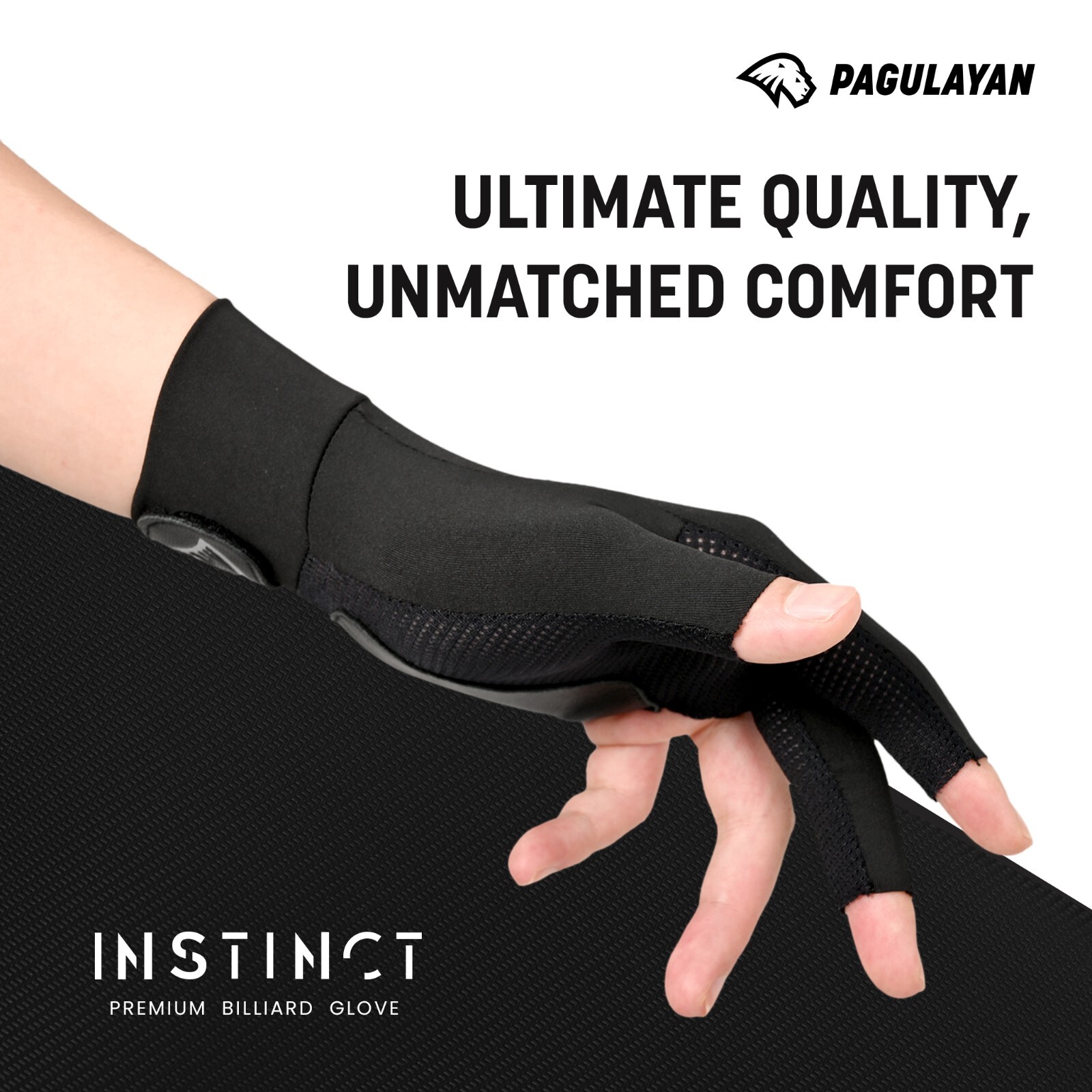 Pagulayan INSTINCT Pool/Billiard Glove, Left Hand - XXL - 4 SIZES