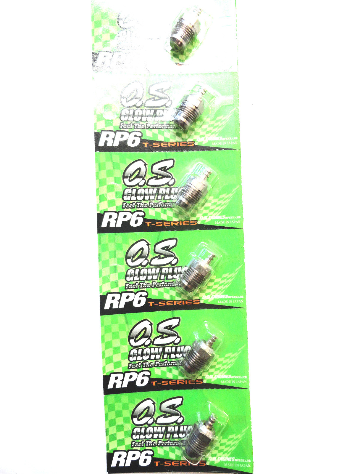 OS RP6 Turbo Medium On-Road Nitro Glow Plug - 6 Pack 71642060