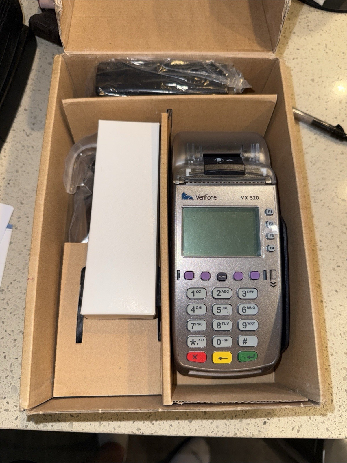 VeriFone Vx520 230' Silver Thermal Paper Adapter 12 Rolls