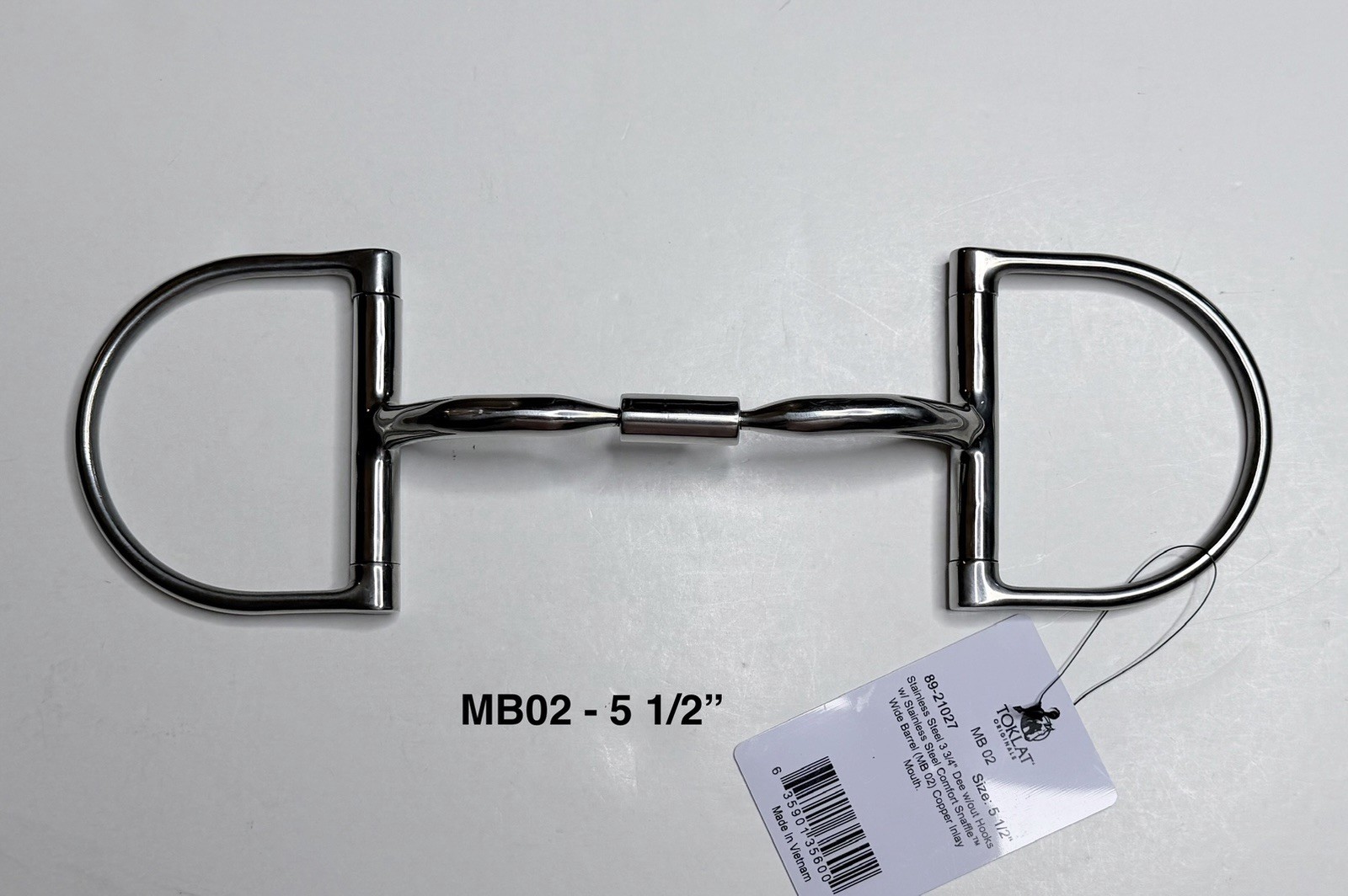 Myler MB02 Wide Barrel Comfort D-Ring Snaffle Bit - 5 1/2”