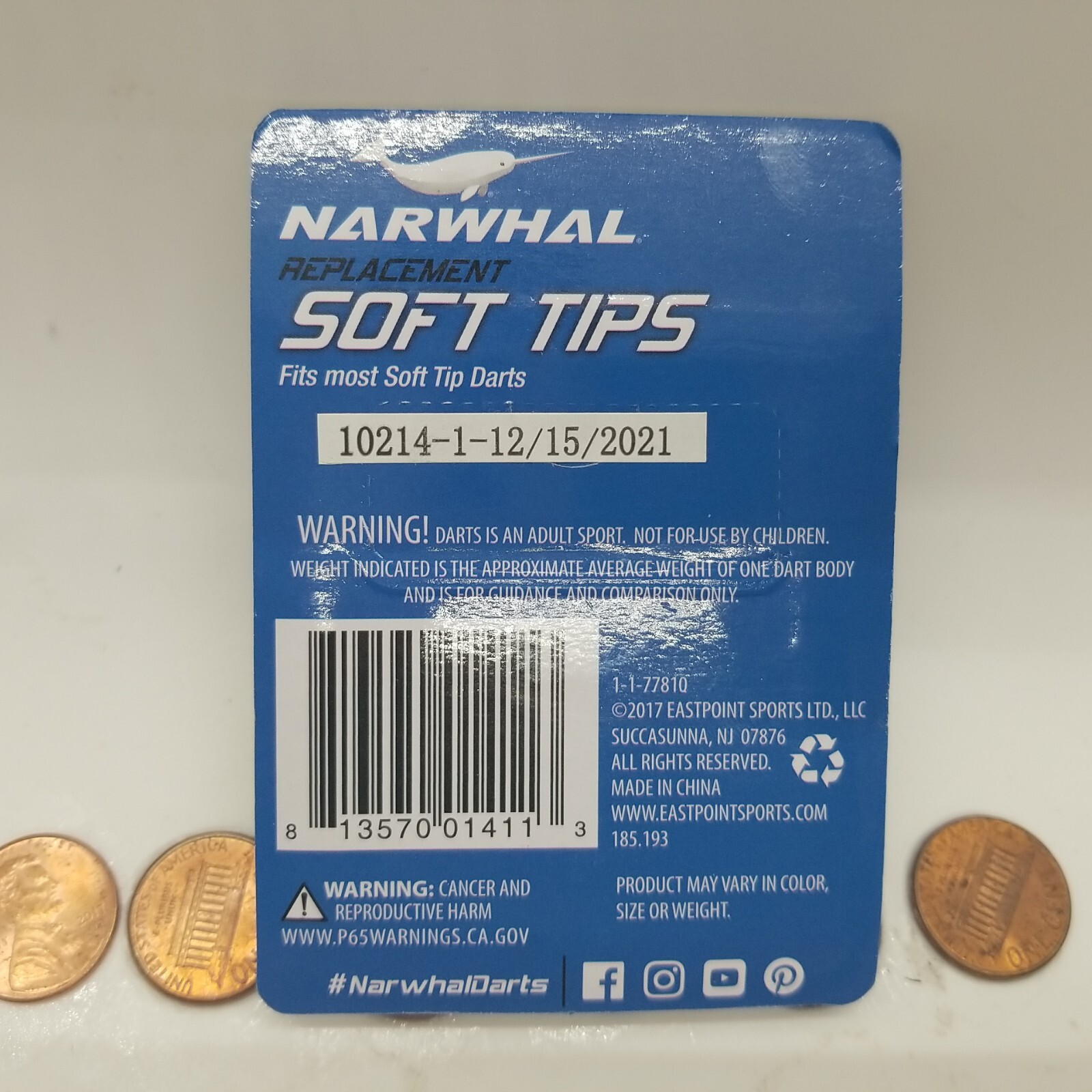 50 Count - Narwhal Soft Tips Replacement for Darts *BRAND NEW IN PACK*