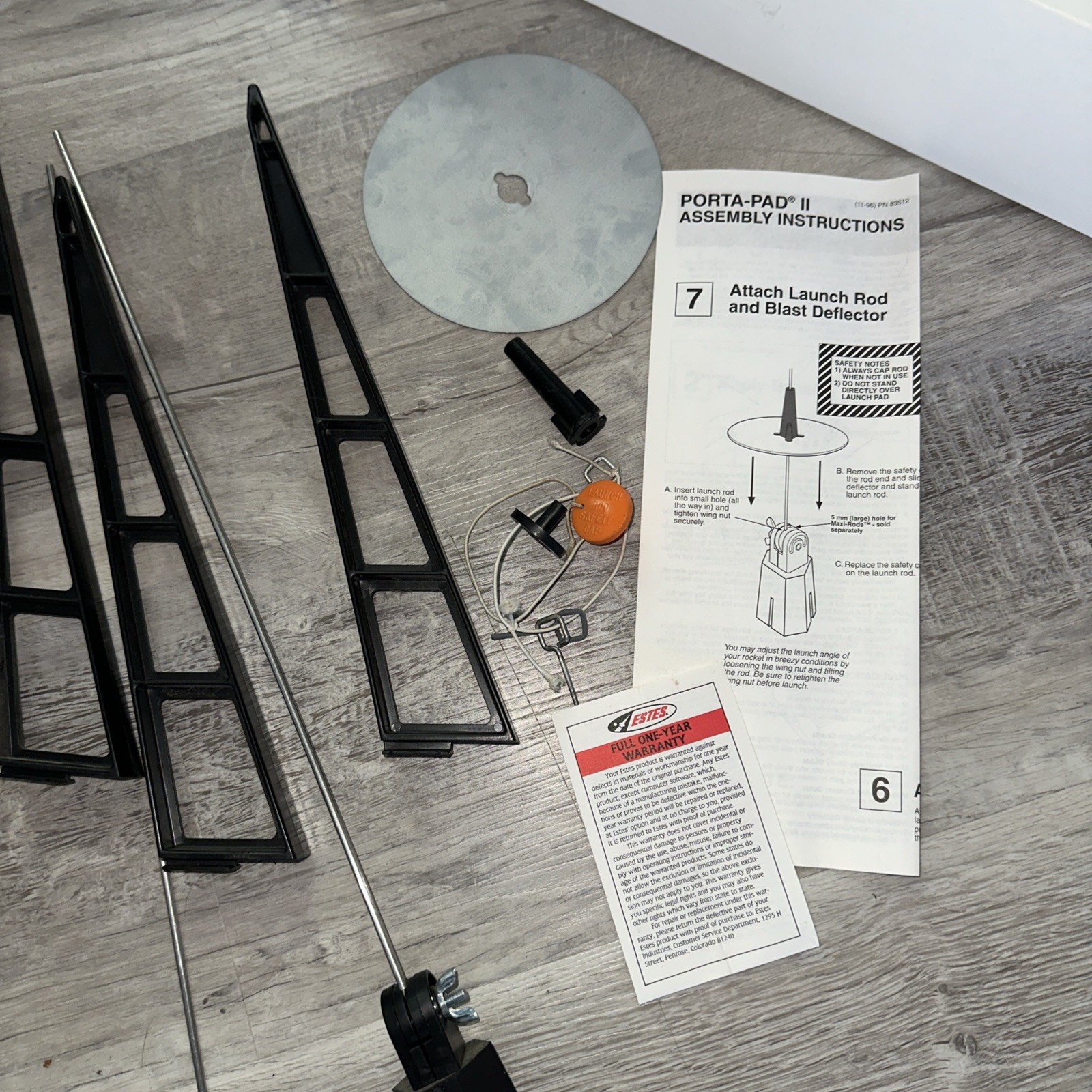 Estes Model Rocket Launcher Porta-Pad II