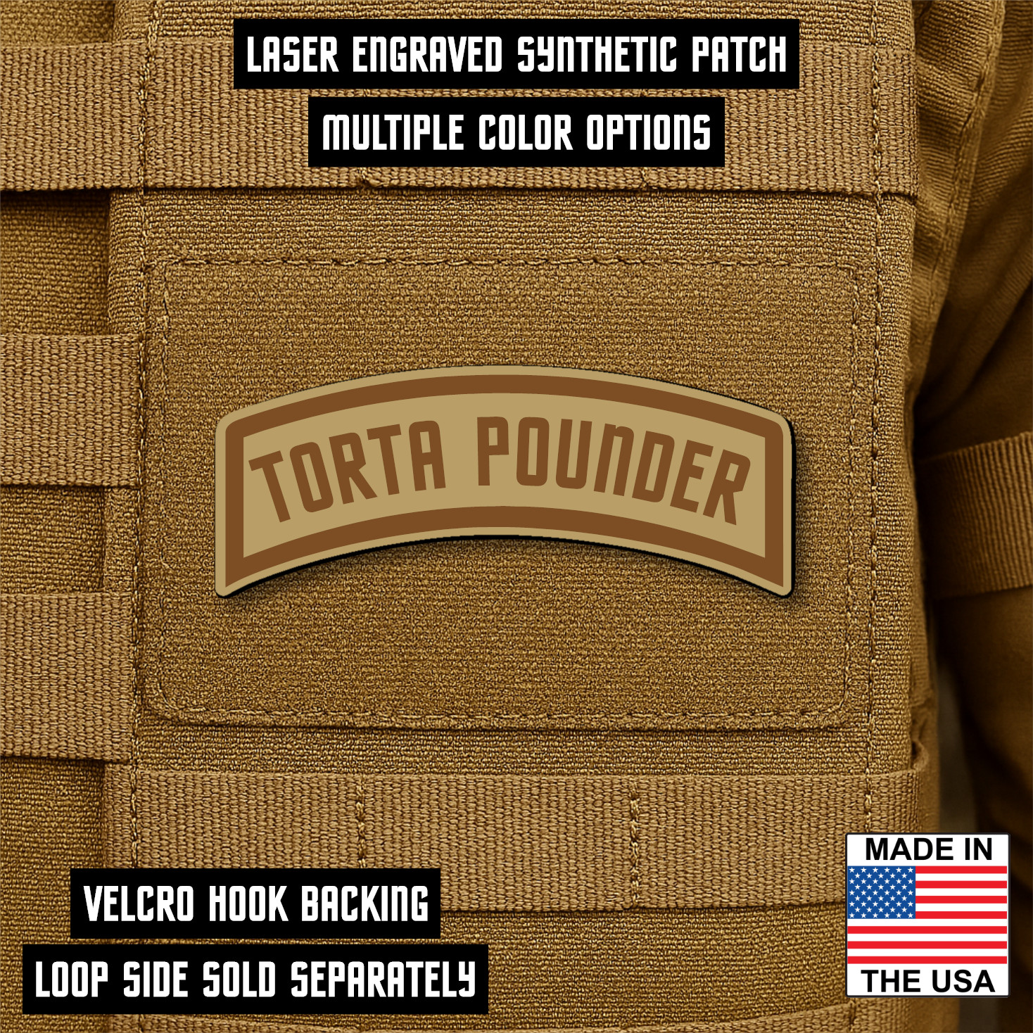 Secret Squirrel Rocker Tab Morale Patch 1"x2.6" Hook & Loop Funny Tactical
