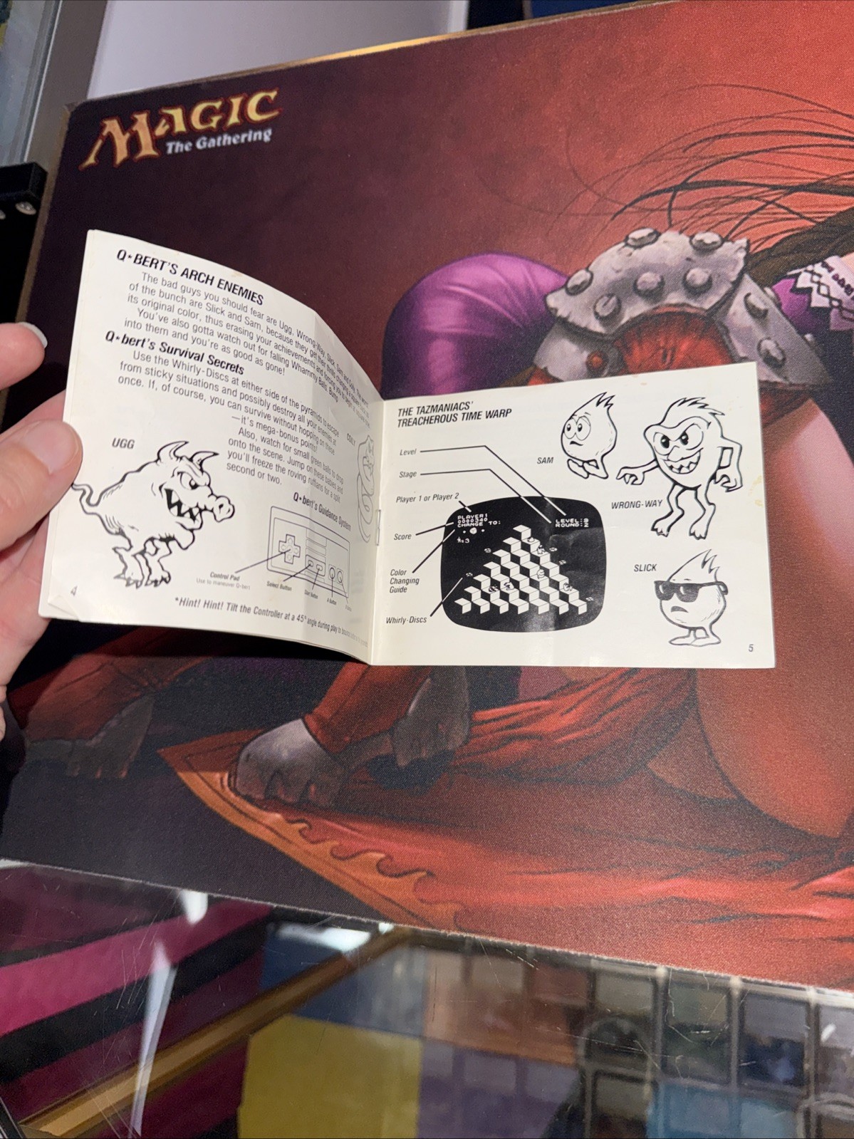 Q*Bert #NES-QB-USA Authentic Instruction Booklet Only