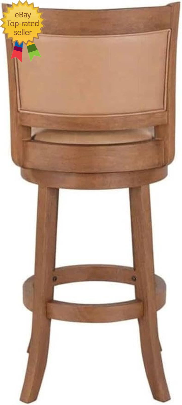 Augusta Swivel Bar Stool Chestnut Wire Brush