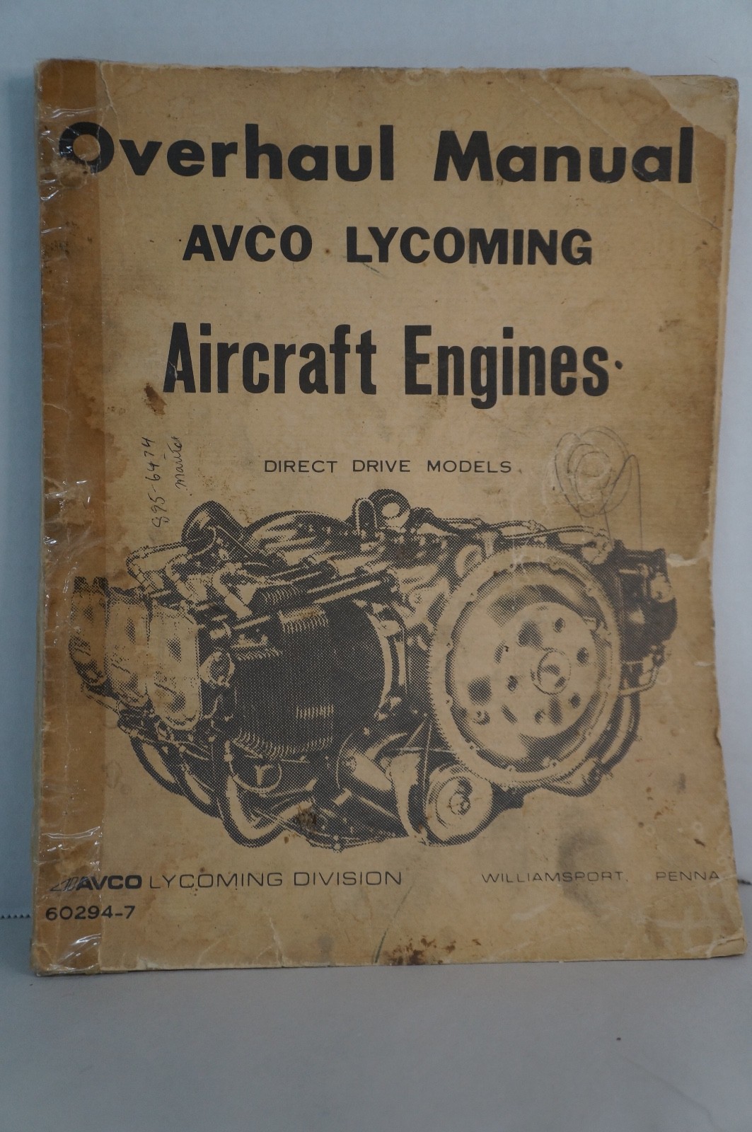 Lycoming Direct Drive Engines Overhaul Manual 320 360 Cessna Piper Beech USA