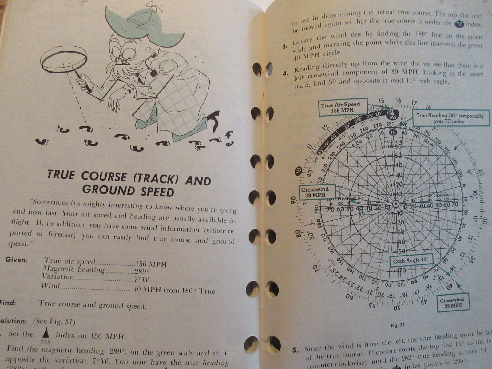 Vintage Jeppesen Model Flight Computer booklet INSTRUCTION GUIDE 1960