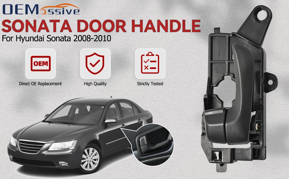 Interior Door Handle Front Left Driver Side HY1352135 For 2008-10Hyundai Sonata