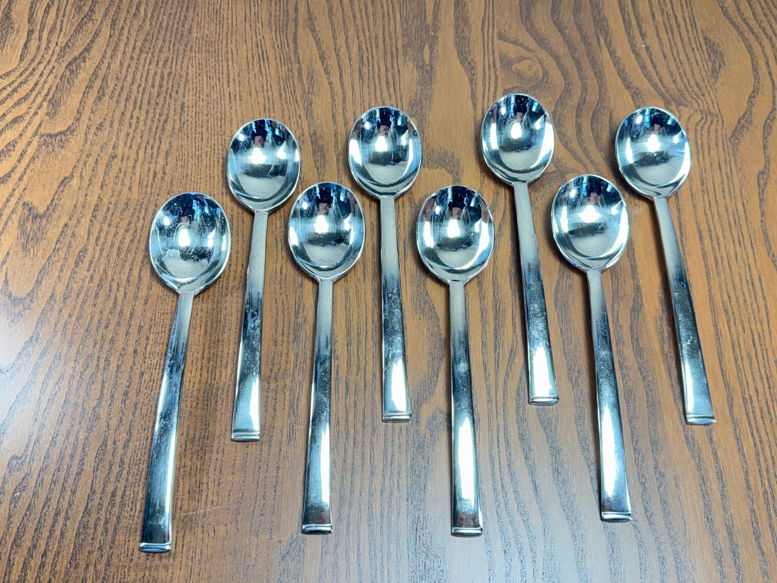 Dansk Ameni T Spoon 8 Large Soup Tablespoon Graves 18/10 Flatware Silverware