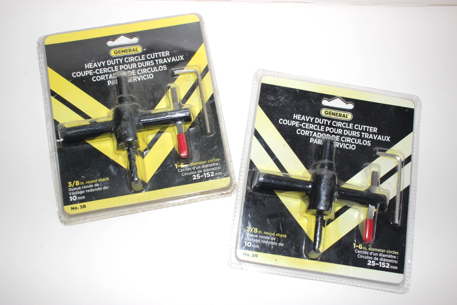 2 General Heavy Duty Circle Cutter No. 5B 1"-6" Round Shank Drill Press