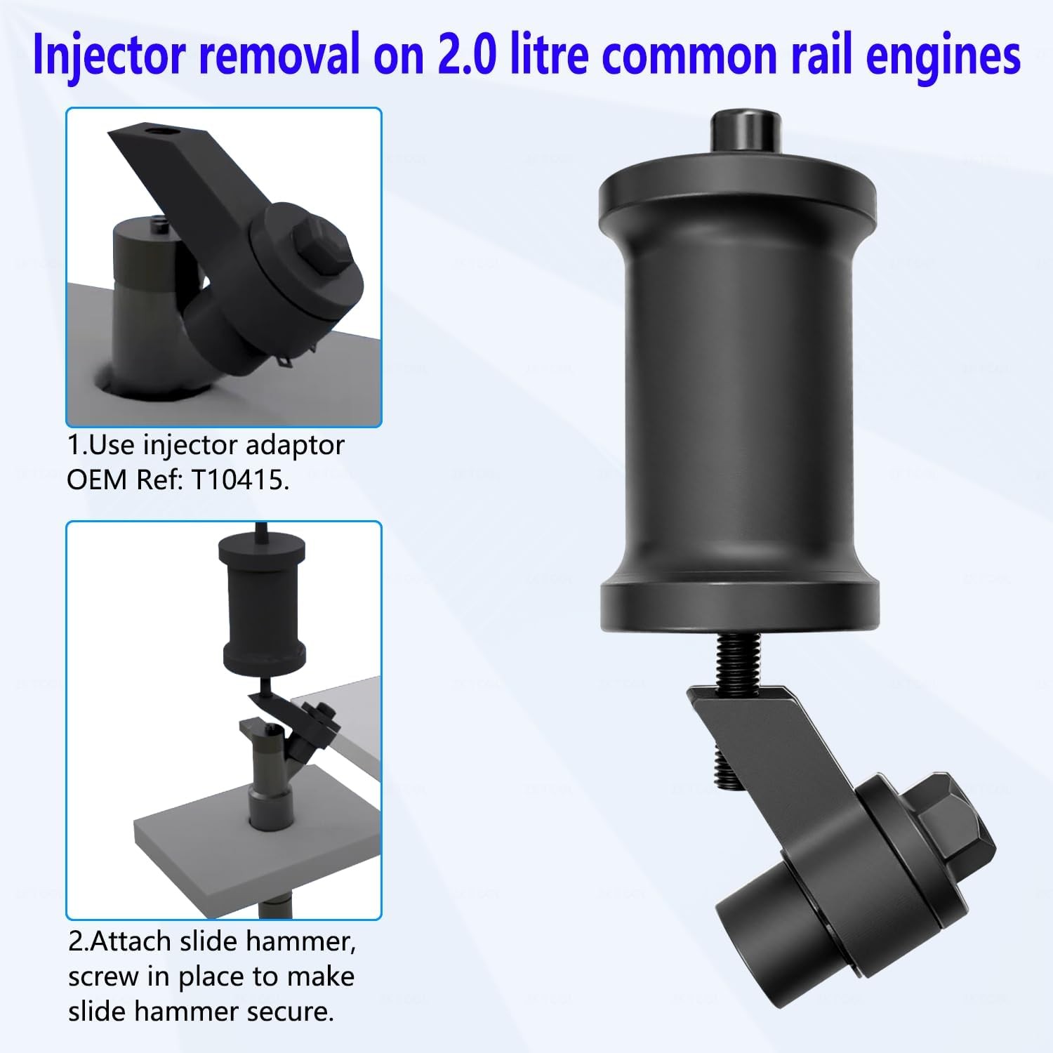 Diesel Fuel Injector Removal Puller For VW Audi VAG 1.6 2.0 TDi T10402 T10415