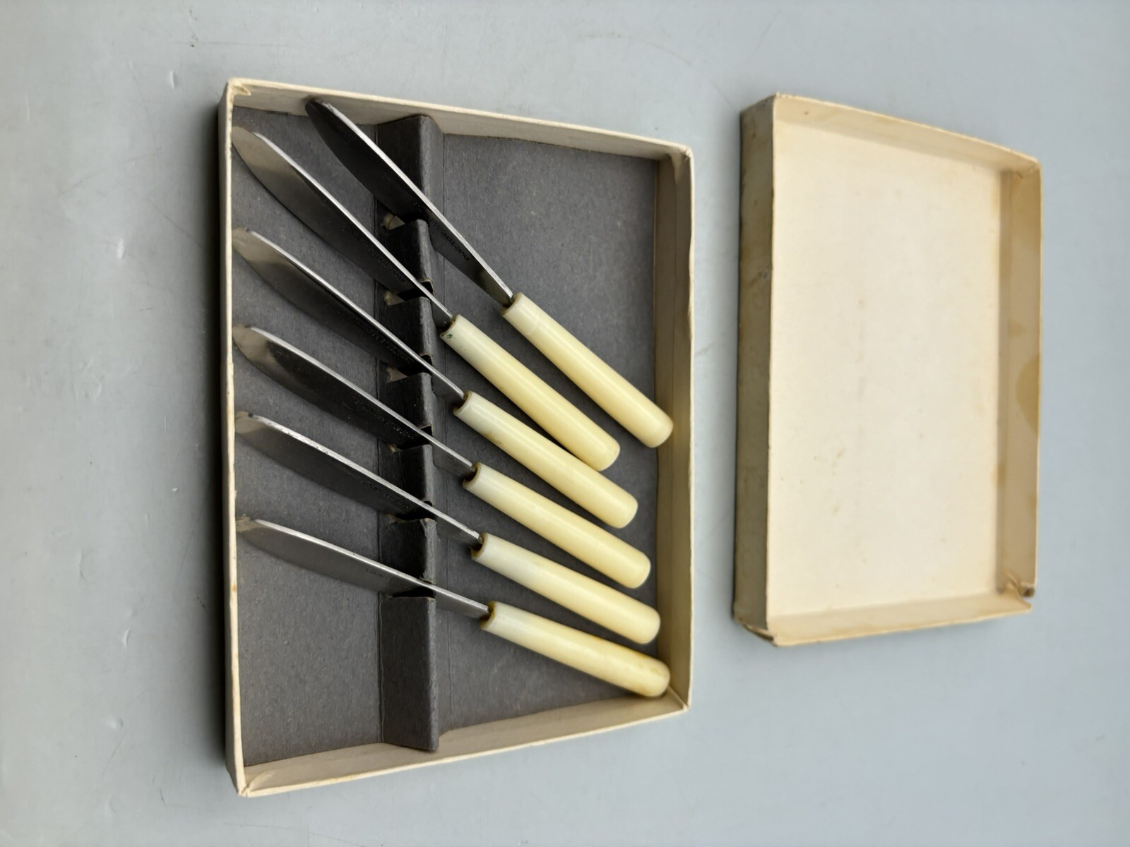 Vintage Set of 6 Stainless Little Spreaders Import
