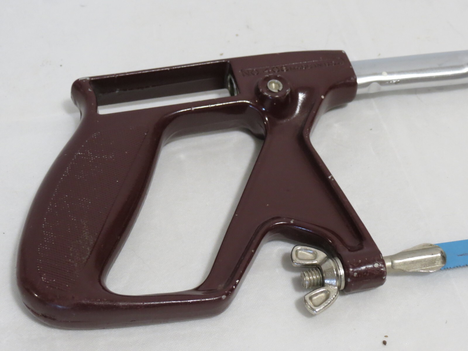 Vintage Stanley No. 408 Hacksaw Push Button Adjustment Nice Condition