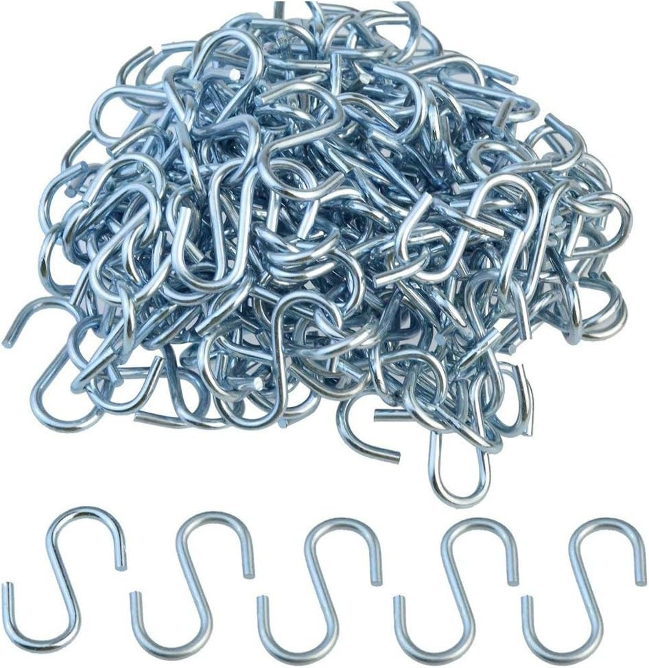 180 Pcs 1 Inch S Hook Connectors, Mini Metal S-Shaped Wire Hook Hangers Christma