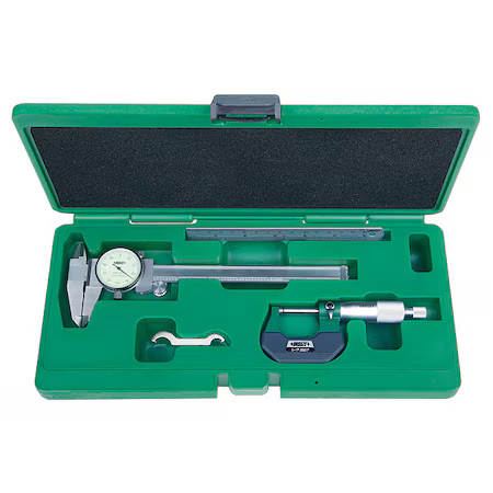Insize 5003-1 Precision Meas.Tool Kit, Dial Caliper
