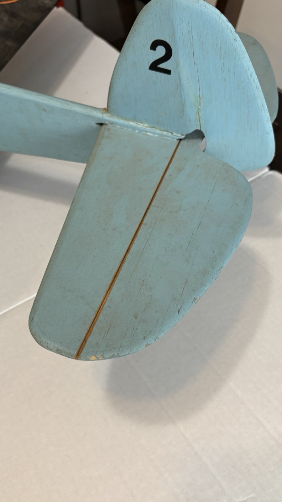Vintage Tether Plane with Missing Motor. Untested but Elevators Seem To Work.