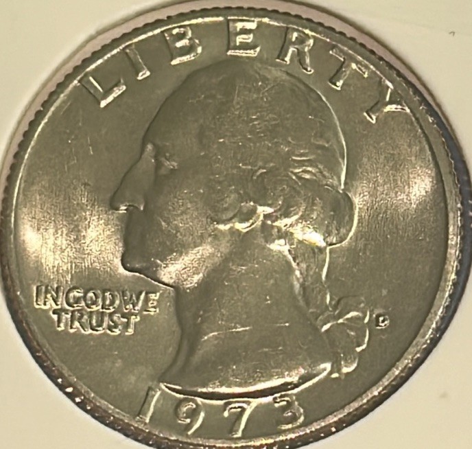 *1973 D Washington Quarter (BU) From Mint Set**Free Shipping**