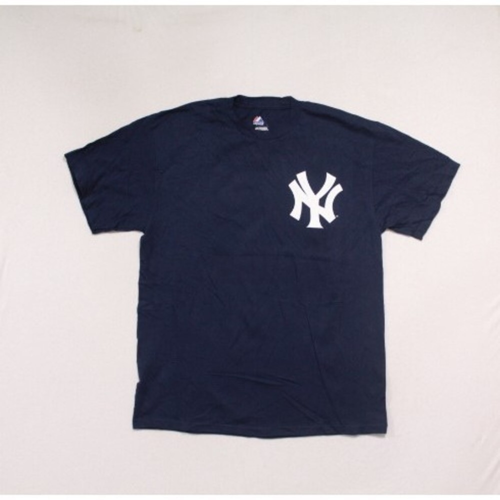New York Yankees Men Blue Shirt Majestic Mattingly 23 Size Large