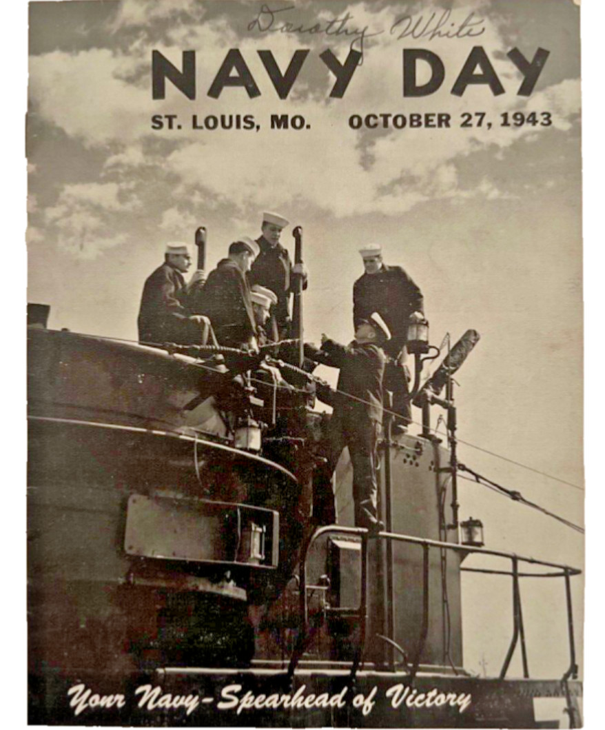 WWII Navy Day SIGNED Program Booklet Vtg World War 2 US Military Ships Ephemera❤