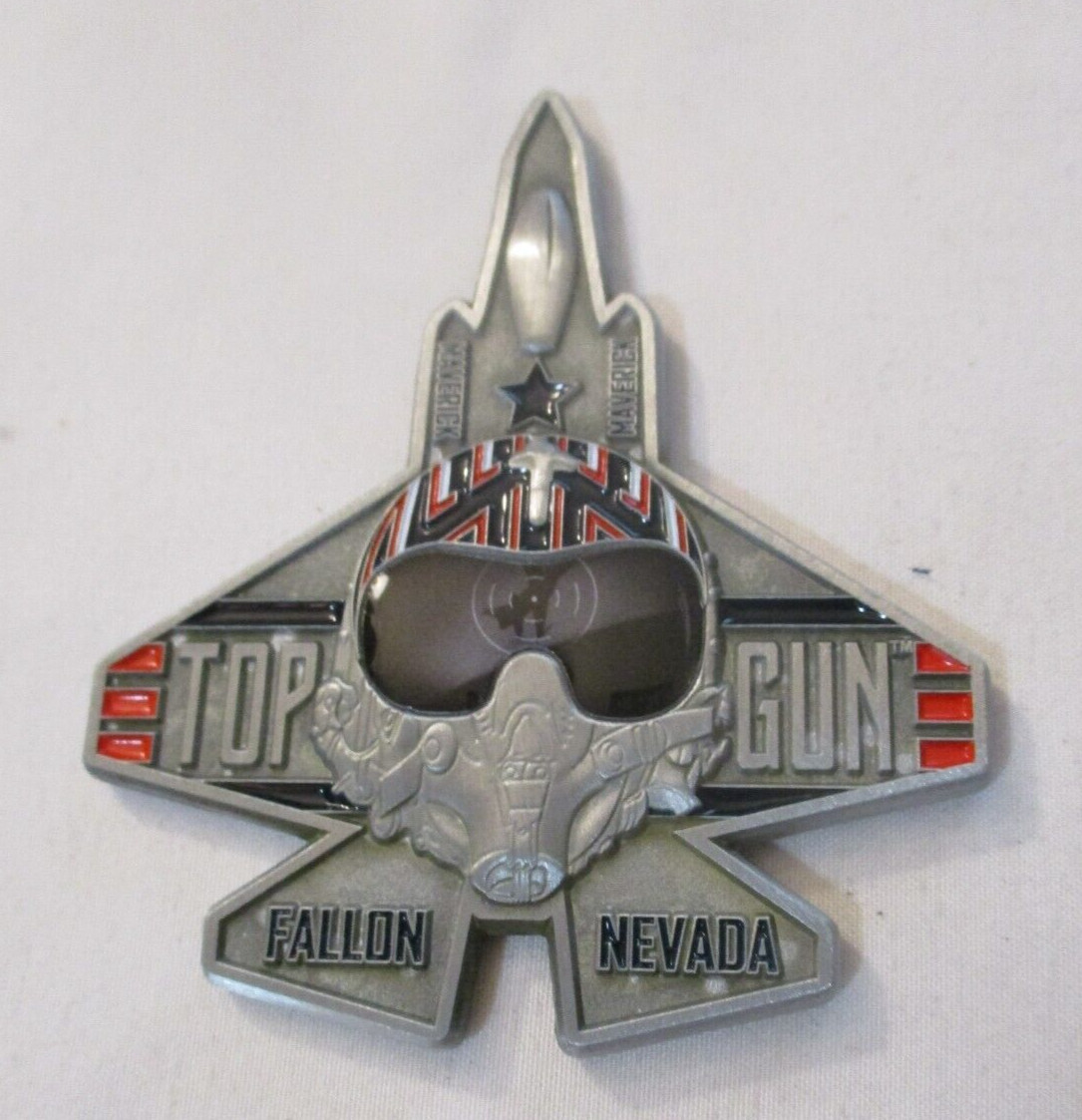 US Navy Top Gun Fighter Weapons School F-18 Aircraft Challenge Coin