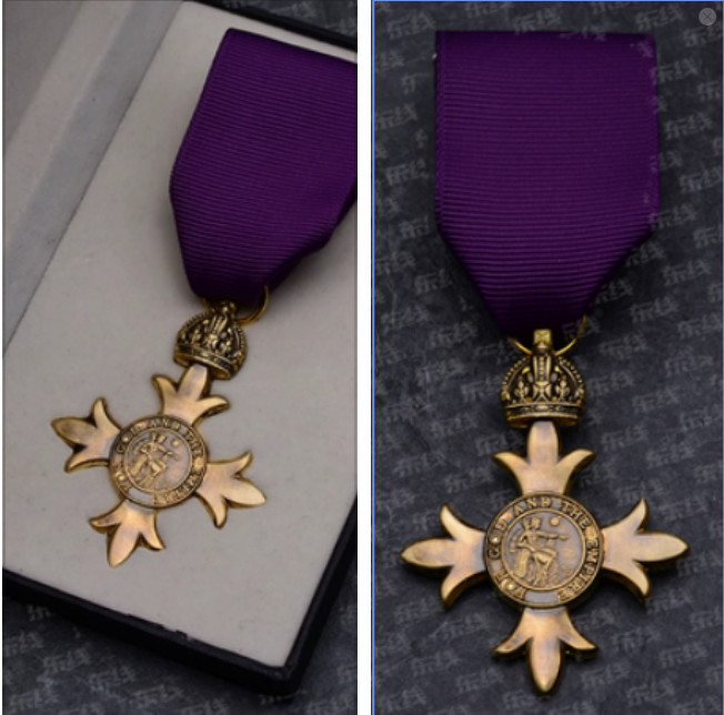 Full Size OBE Medal Officer Order of the British Empire Collection Box