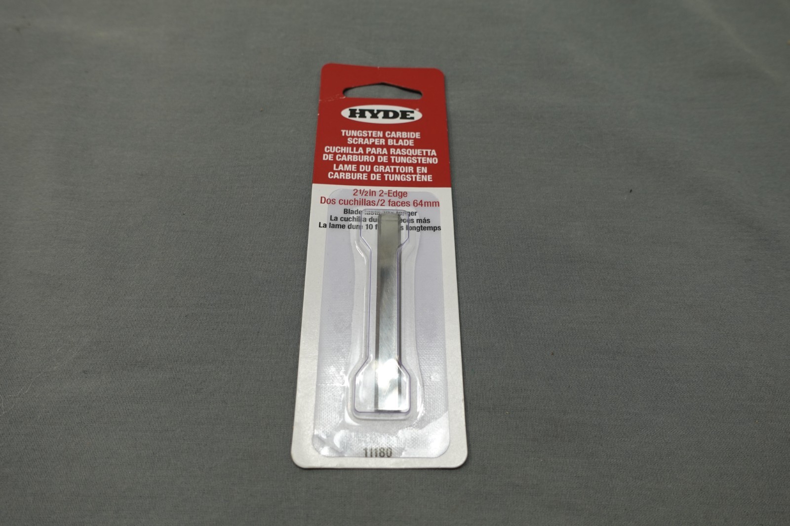 HYDE TUNSTEN CARBIDE SCRAPER BLADE 2 1/2" 2-EDGE ( BRAND NEW) # 11180