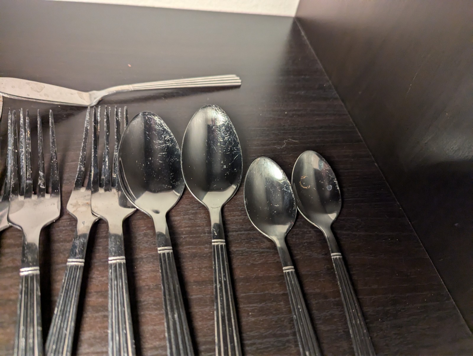 14 Pc Stainless Mixed FLATWARE Silverware - Around 1LB 4OZ - See Video Please