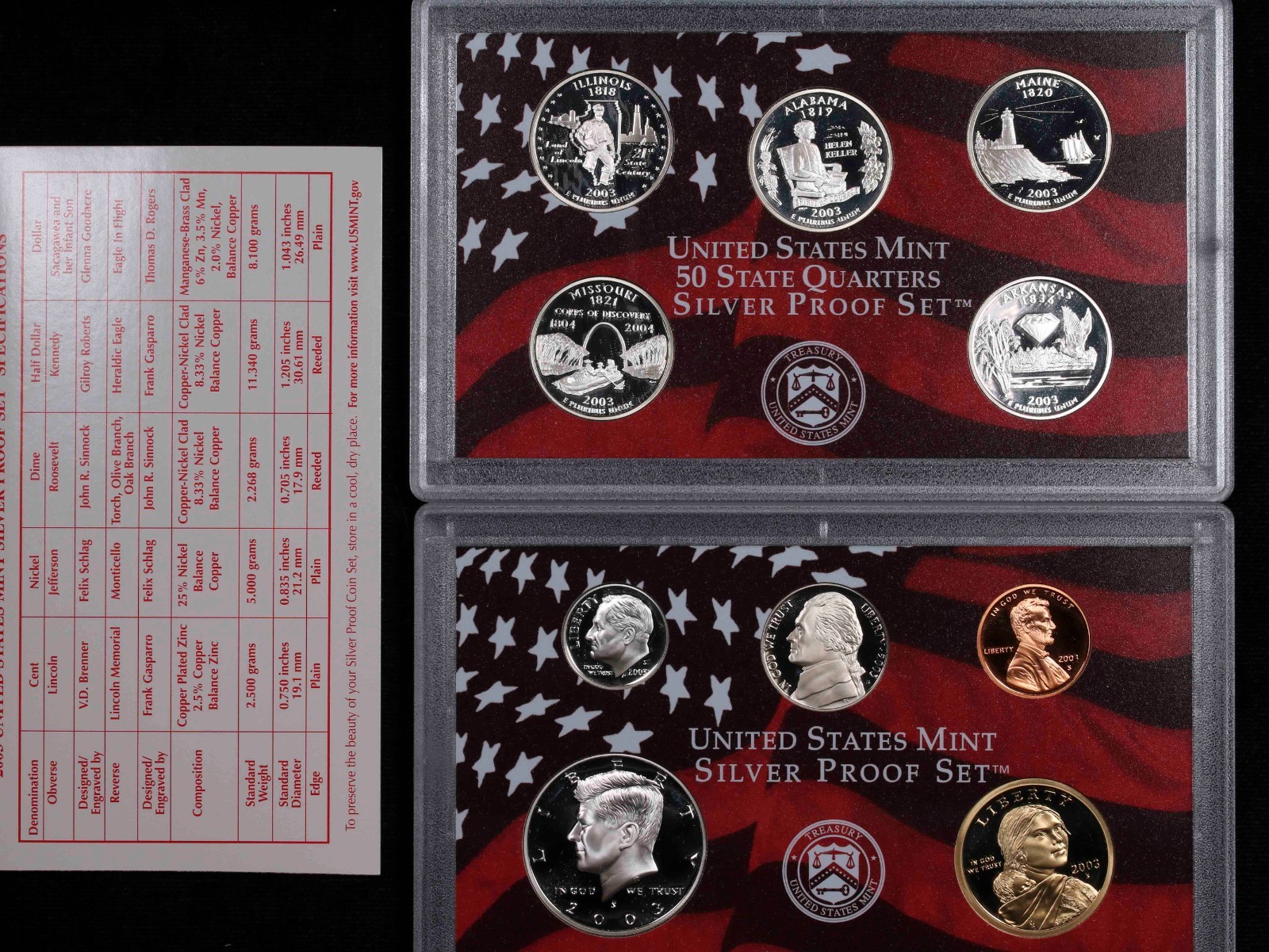 2003 U.S Mint Silver Proof Set #B330