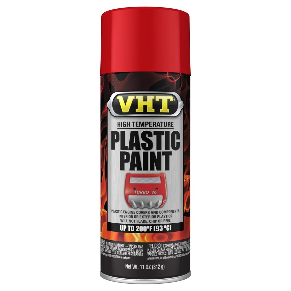VHT SP821 11 fl. oz. Gloss Red High Temperature Acrylic Aerosol Plastic Paint