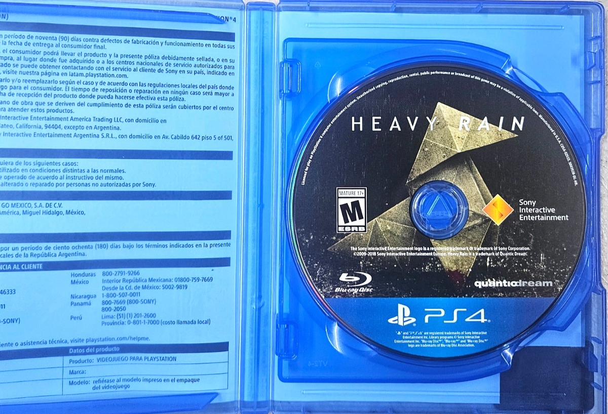 HEAVY RAIN & BEYOND SOULS (PS4) PLAYSTATION 4 GOOD!!!