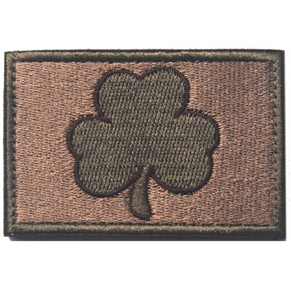 IRELAND SUBDUED IRISH FLAG TACTICAL ARMY CLOVER HOOK LOOP PATCH BADGE DESERT