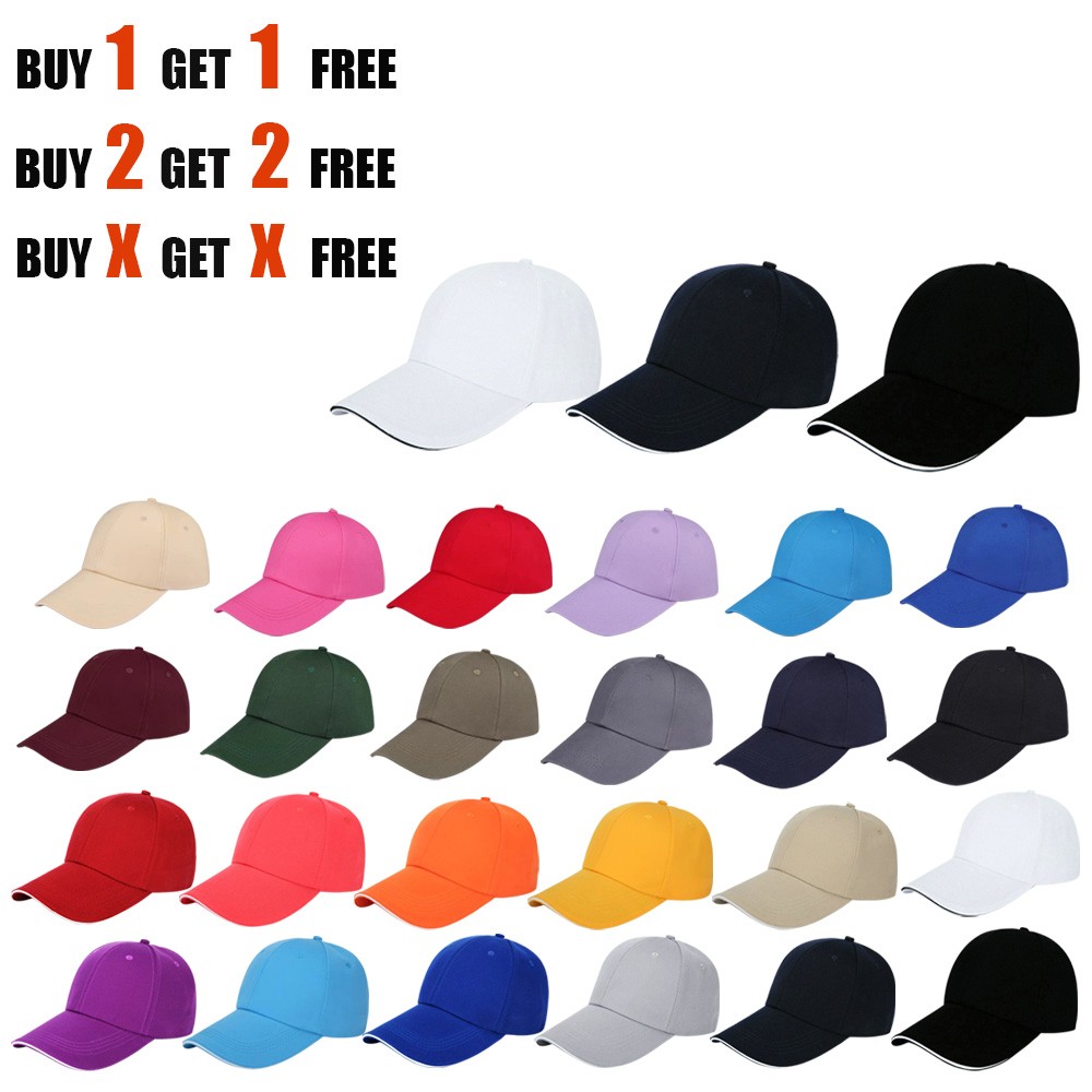 Dad Hat Plain 100% Cotton Curved adjustable Baseball Cap Outdoor Sun Truck Hat