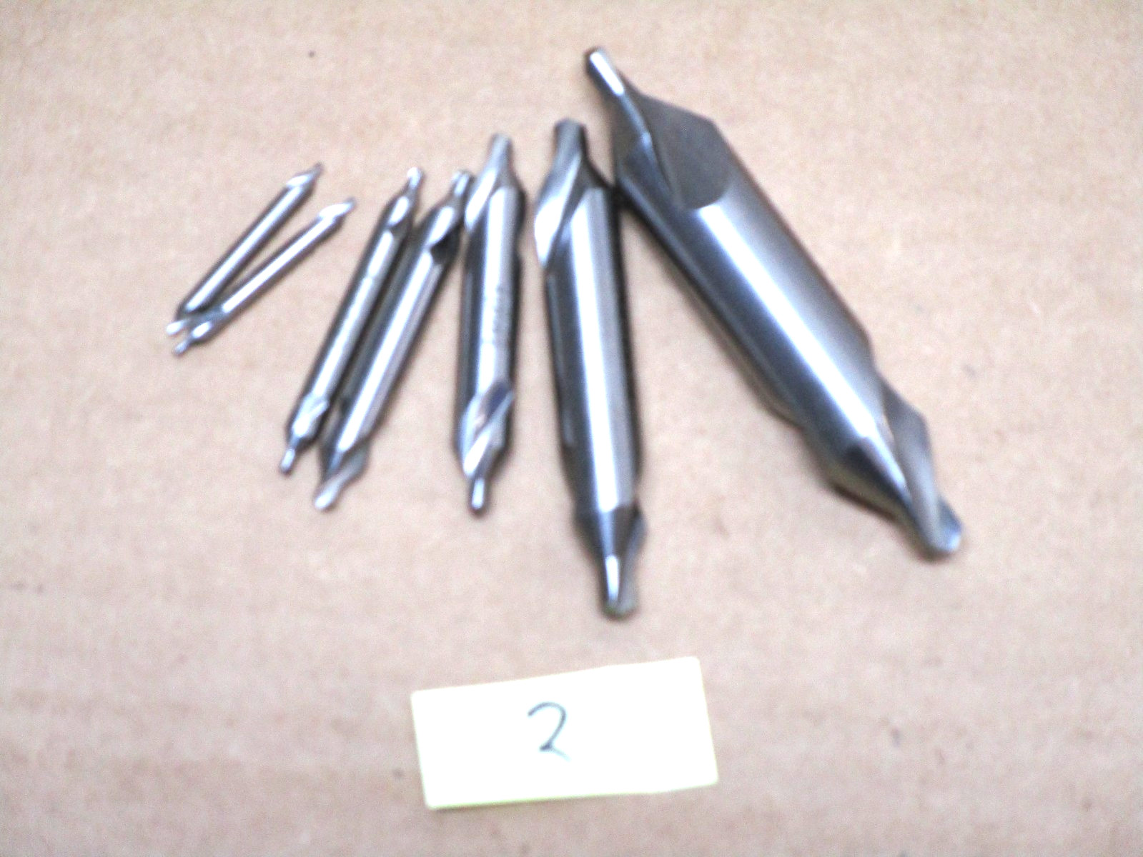 #2 HSS COMBINATION COUNTERSINKS 2@#1, #2, #3, #4, #5, #7 Total of 7 -UNUSED