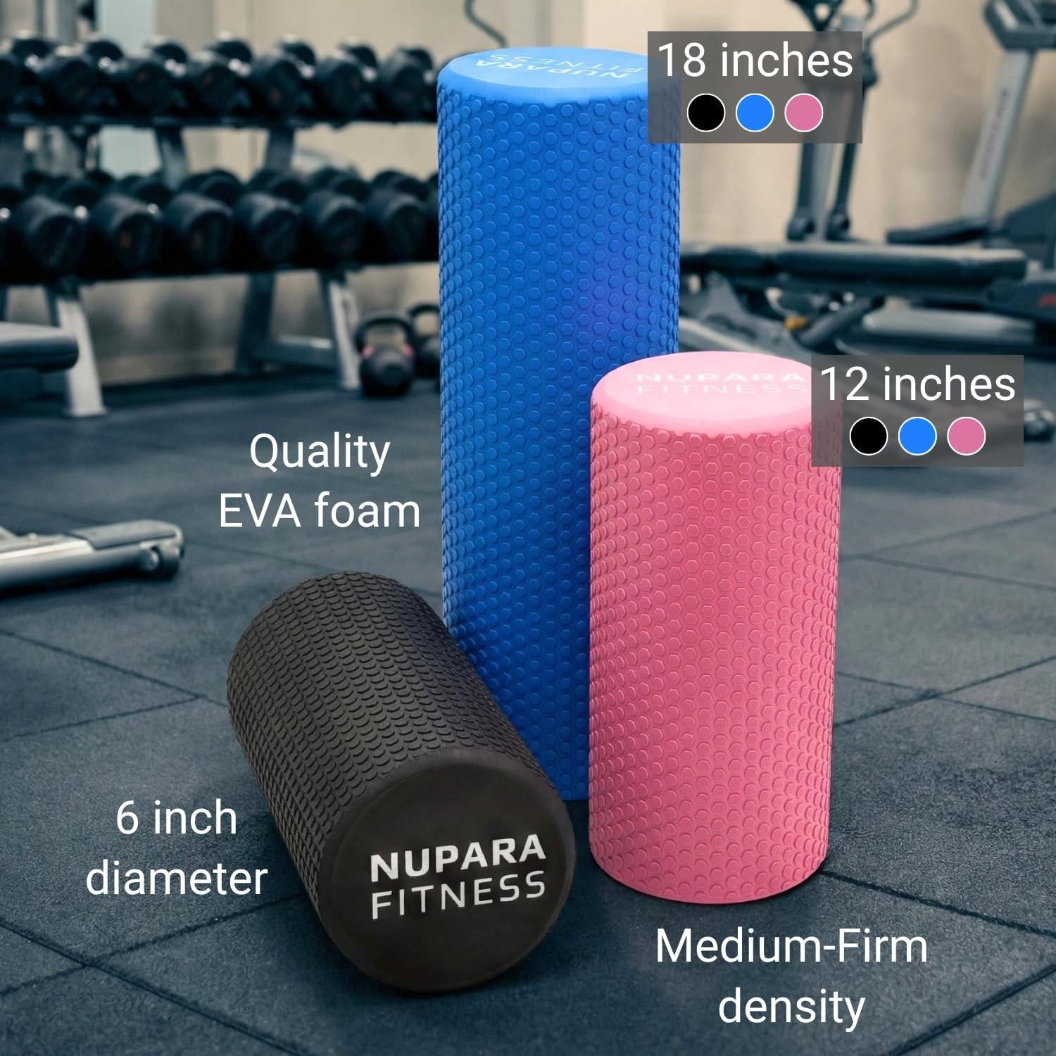 Foam Roller for Back, Legs, and Deep Tissue Muscles. Muscle Roller for Runnin...