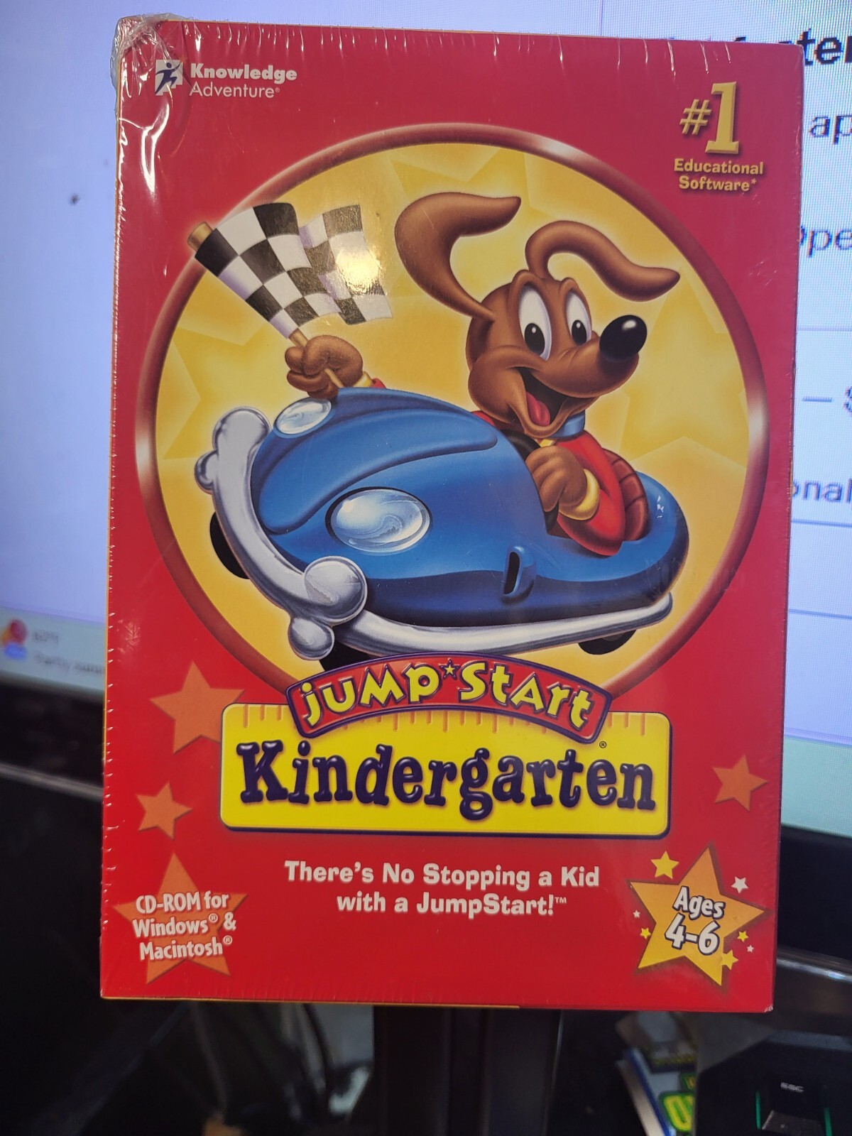 Jumpstart Kindergarten PC FOR WINS + MAC / AGES 4-6 BIG BOX / NEW SEALED
