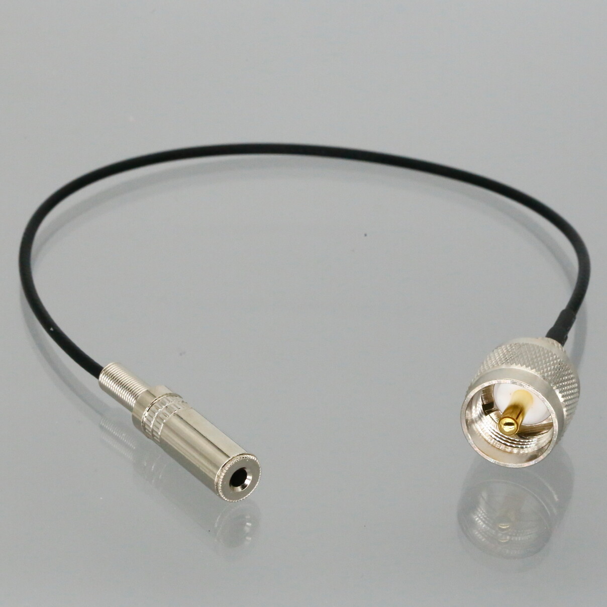 PL259 UHF Male to 3.5mm mono 1/8 TS Jack Car two way radio Antenna Cable 4"~16FT