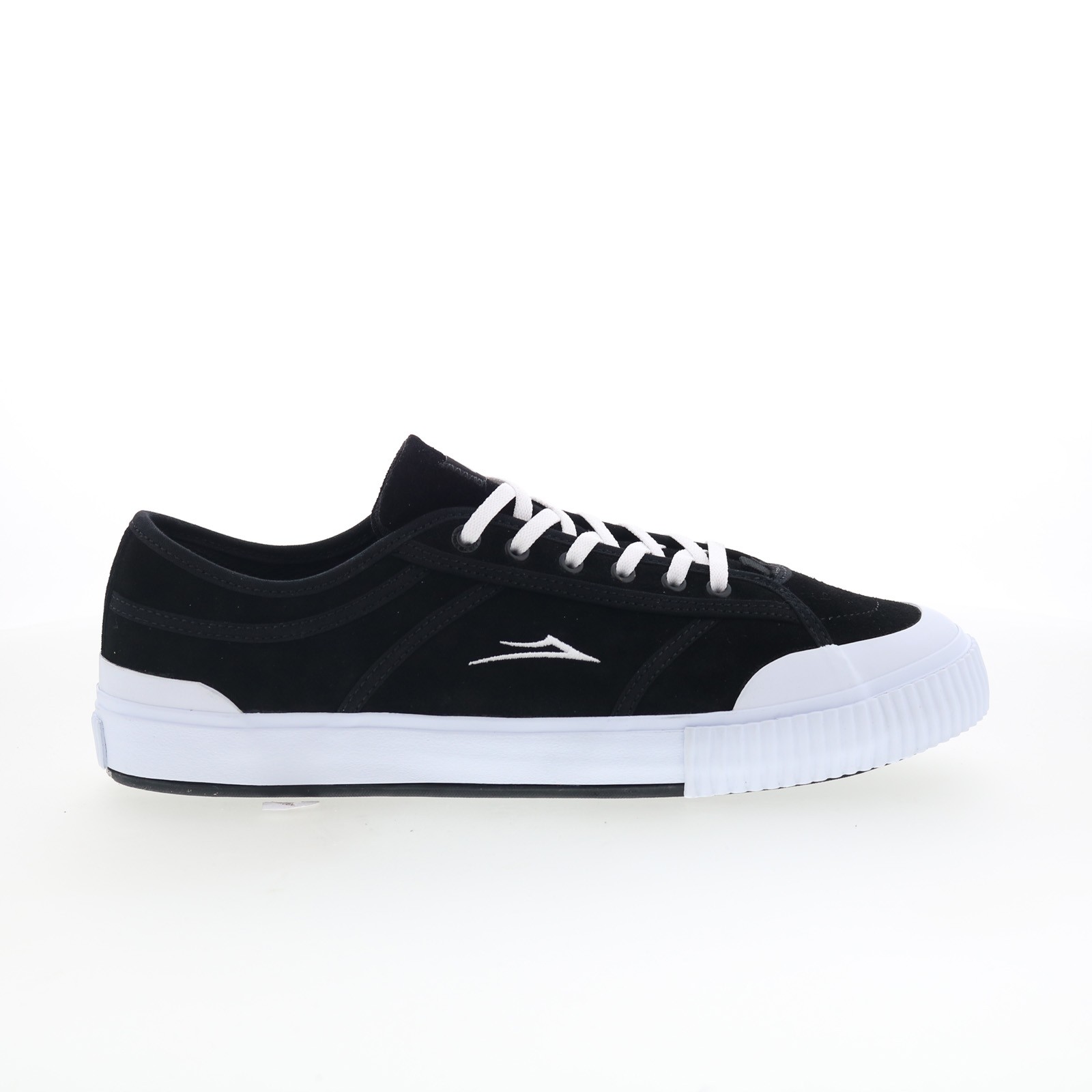 Lakai Conrad Elite Mens Black Suede Lace Up Skate Inspired Sneakers Shoes