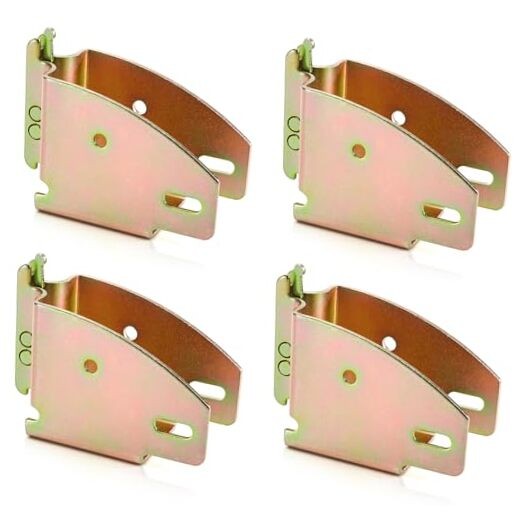 4 Pack E-Track Wood Beam End Socket, E Track Accessories for Enclosed